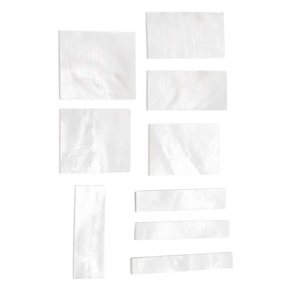 

9 PCS Guitar Accessories Ukulele Inlay Material Fret Markers Guitars Inlays Fretboard Dot Fingerboard Abalone