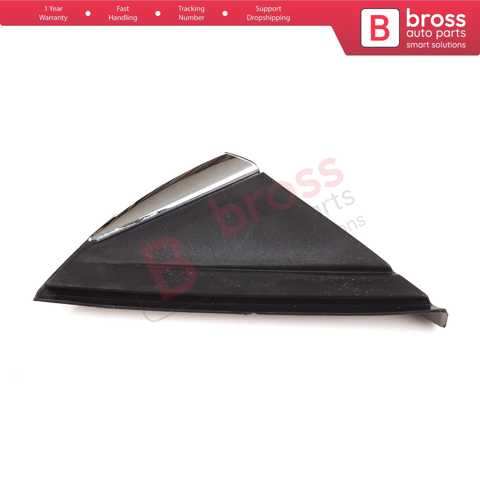 

BSP1132-2 RIGHT Side View Mirror Triangle Fender Corner Trim Cover for Renault Megane MK4 2016-On 638740438R