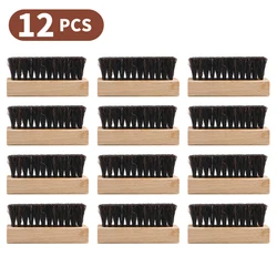 Multifunctional Shoe Care Tool Horsehair Shoe Brush for Cleaning And Polishing Leather Shoes Wooden Handle