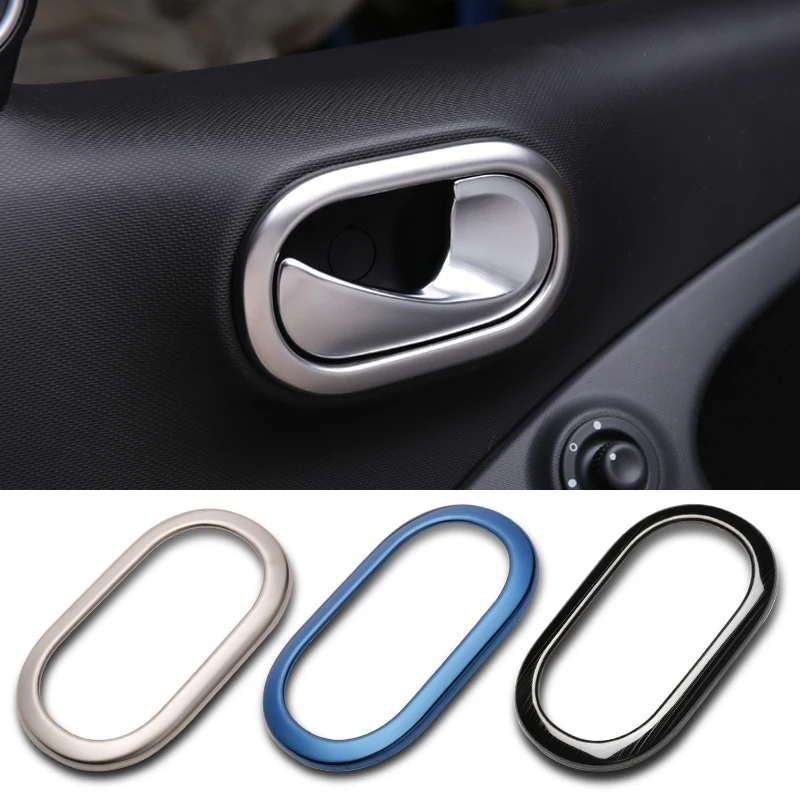 Car Door Handle Cover Trim Stainless Steel Interior Mouldings Stickers For Smart 453 Fortwo Forfour Car Styling Decoration