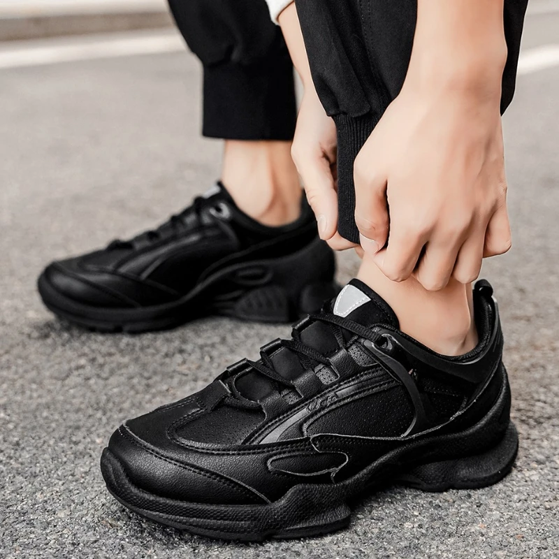 

Мужская спортивная обувь, кроссовки на мягкой подошве, легкая деловая повседневная кожаная обувь для мужчин, осенние удобные Zapatillas Hombre