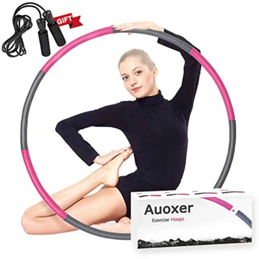 

Fitness Exercise Weighted Hoops, Lose Weight Fast by Fun Way to Workout, Fat Burning Healthy Model Sports Life, Detachable and