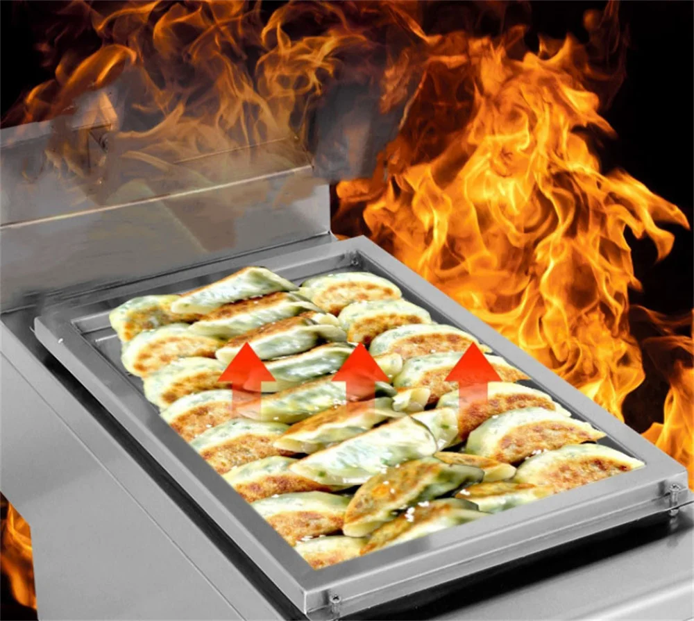 Nuevos productos, freidora eléctrica de mesa Gyoza Fried Pot, freidora de bola de masa única, precio bajo, freidora de panqueques, máquina para freír JiaoZi