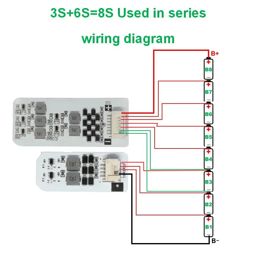 Papan Keseimbangan Baterai Li-ion Lifepo4 Equalizer Aktif untuk 2S 3S 4S 8S 10S 13S 15S 16S 20S 24S 32S Kemasan Baterai Lithium