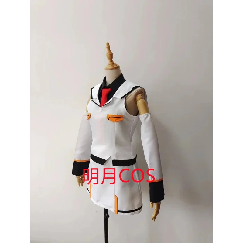 

dd12Anime Plastic Memories Uniform Cosplay Costume Isla Full Set Sailor Suit Halloween Carnival Uniforms+ purple long wigs For W