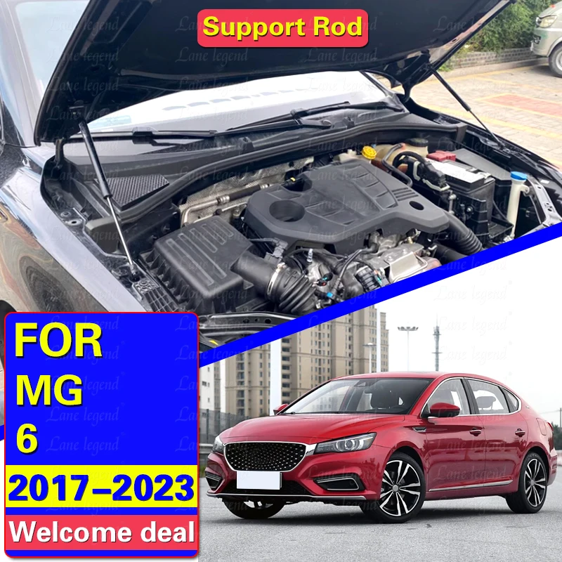 Car Bonnet Hood Gas Shock Lift Strut Bars Support Rod Hydraulic Spring Car Accessories for MG 6 MG6 Pro 2017-2021 2022 2023