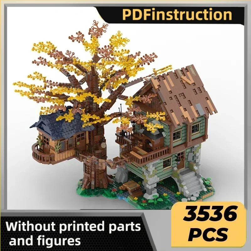 Briques de construction Moc modèle Street View, cabine de pêche solitaire, technologie 21318, blocs modulaires, cadeau de noël, jouets, ensembles de bricolage, assemblage