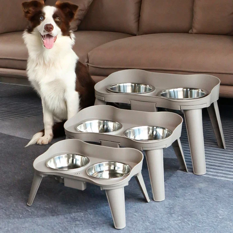 

Elevated Dog Bowls for Large, Medium, and Small Dogs - Promotes Healthy Digestion and Comfortable Feeding Tableware Pet Supplies