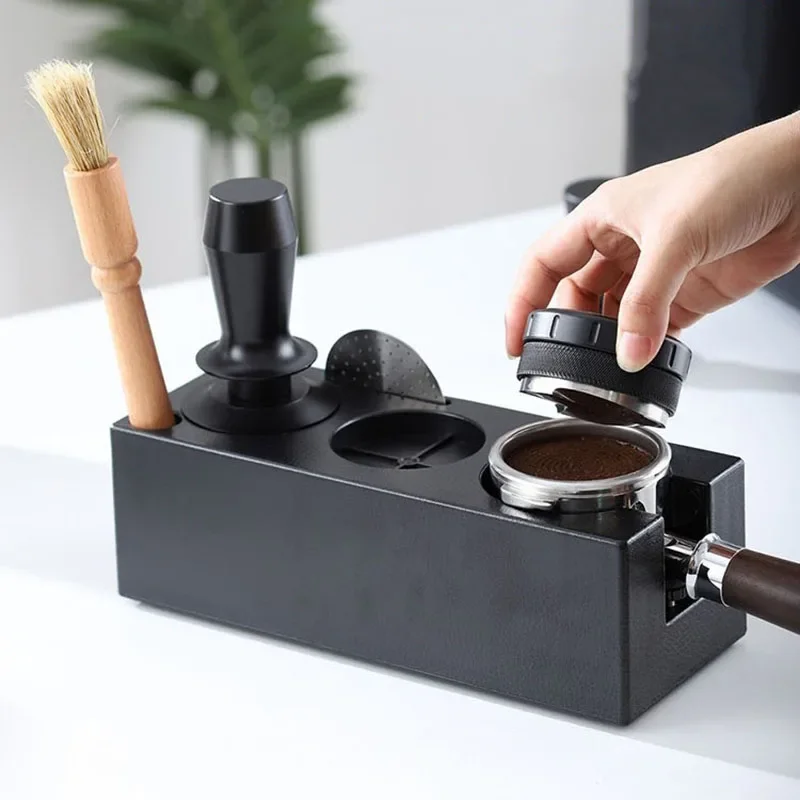 Coffee Tamping Station Distributor Tamper Set For 51/53/58mm Universal Espresso Coffee Tamper Station ABS Coffee Tamper Stand - view 3