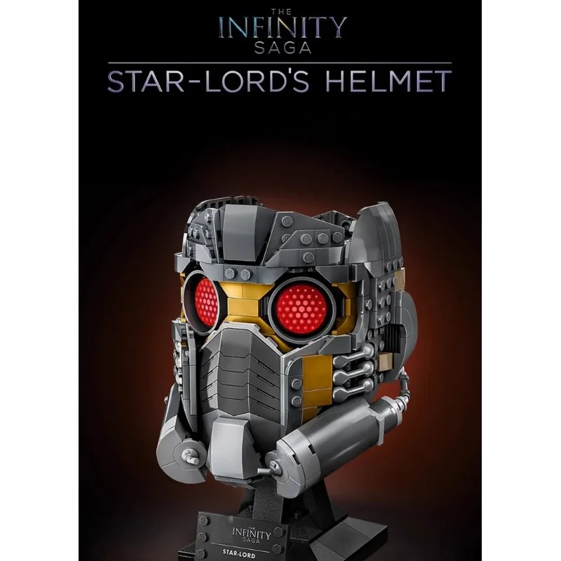 Super Hero Guardians Of The Galaxy Star-Lord's Helmet Model Building Blocks Toys for Christmas And Birthday Gifts