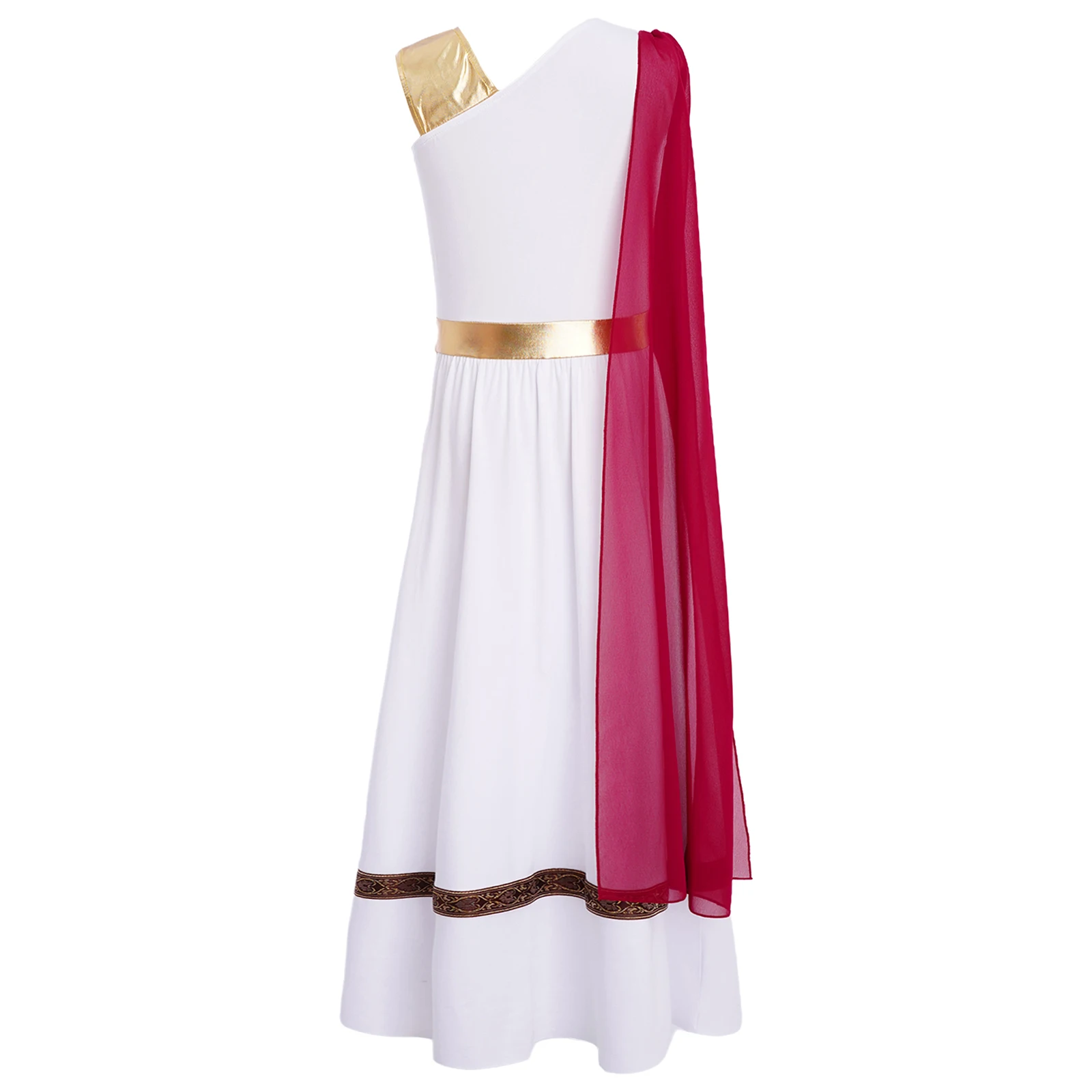 pink greek goddess dress Venus Child Halloween Costume, Size: Medium