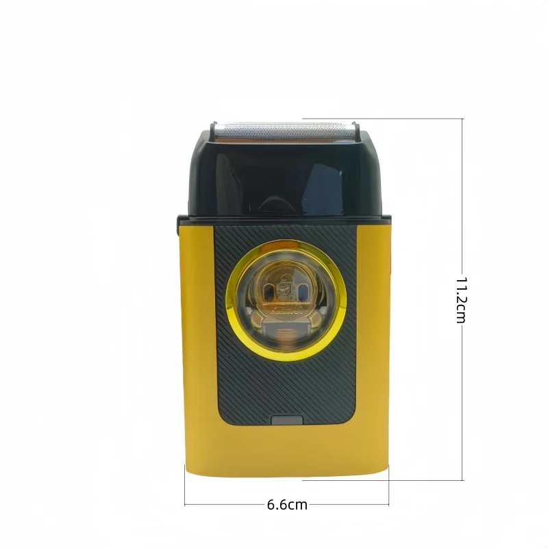 ماكينة حلاقة كهربائية لاسلكية للرجال من Kemei KM-T409، رأس ترددي، ماكينة تشذيب اللحية، أداء قوي، عمر بطارية طويل #2