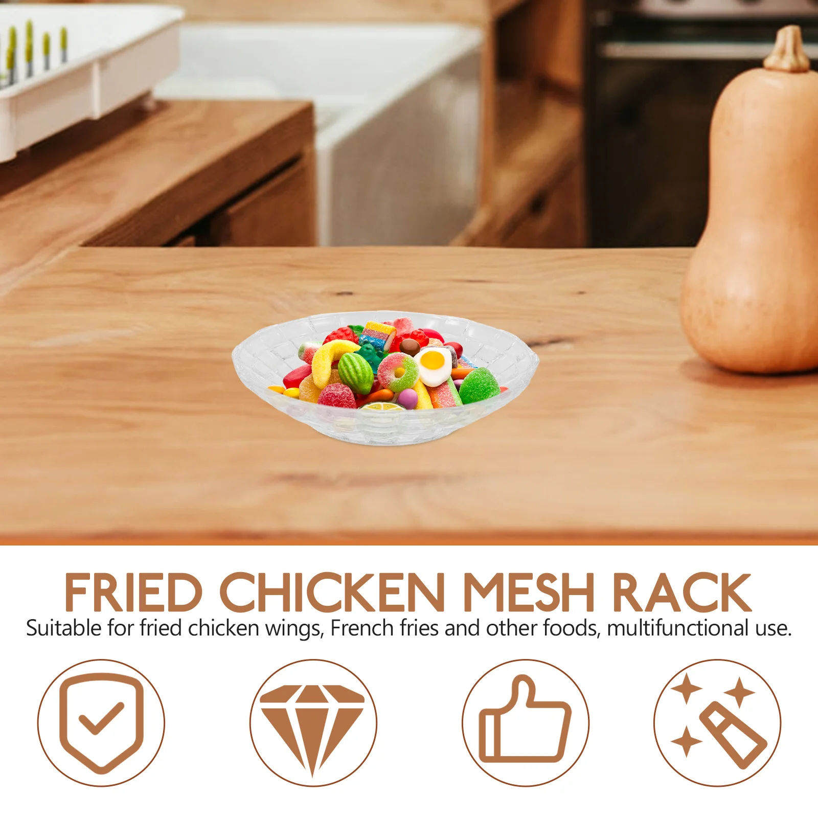 

4Pcs Glass Snack Plates Transparent Candy Dishes for Ktv Bar Serving Appetizers Fruits Pastries Glass Fruit Plate