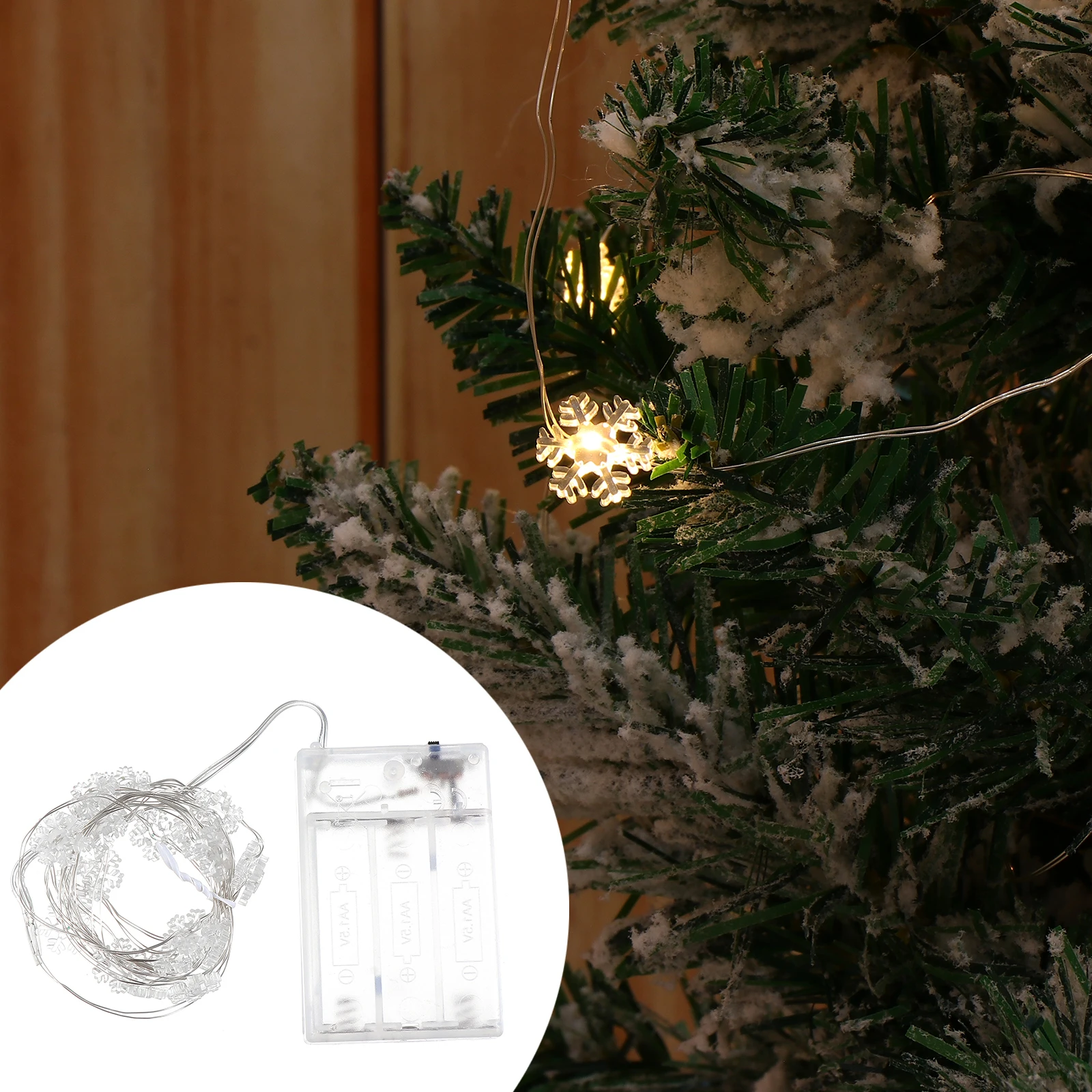 Snowflake Led String Light Reusable Eco-Friendly Christmas Decor For Bedroom Party Xmas Tree Twinkle Atmosphere Lamp