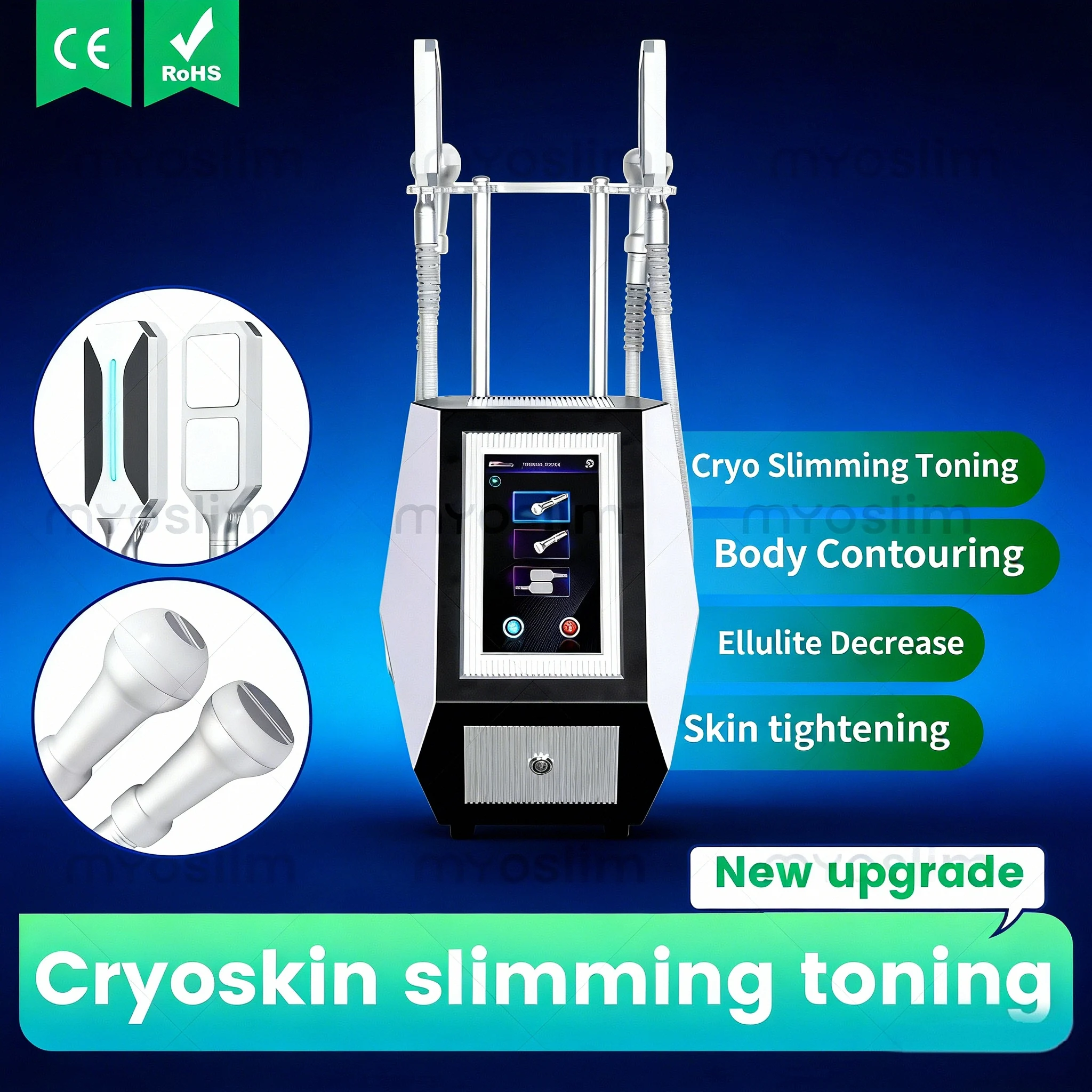 

Портативный аппарат для криотерапии Machine Cryo Tshock EMS: лифтинг лица и коррекция фигуры