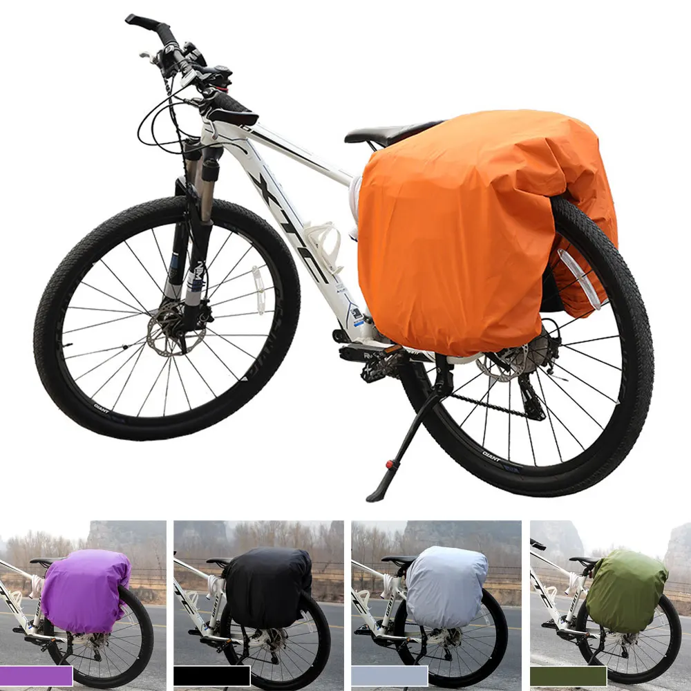 

Bicycle Pannier Waterproof Cover Mountain Bike Rear Shelf Rain Cover Dustproof Outdoor Cycling Gear NA48