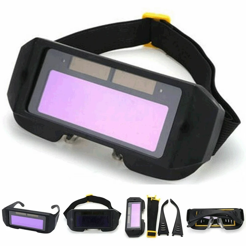 Top Deals Auto Darkening Welding Helmet Durable Automatic Light Change Anti-Glare Eyes Shied Goggle Glasses Masks Autos Shades