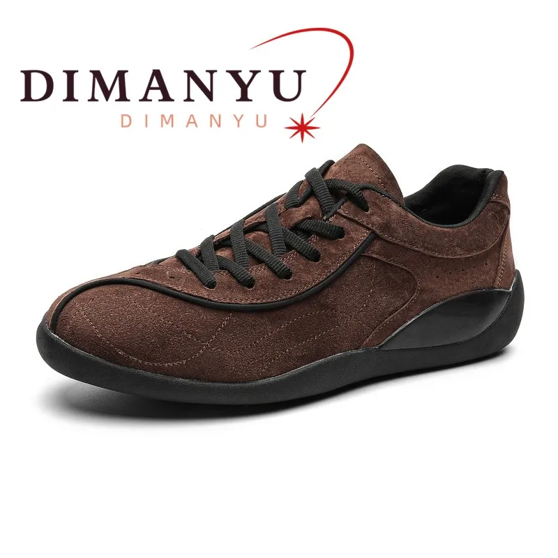 

DIMANYU Vintage Suede Ballet Trainers Men 2026 Summer New Retro Lightweight Outdoor Sneakers Shoes Flat Walking Shoes Men
