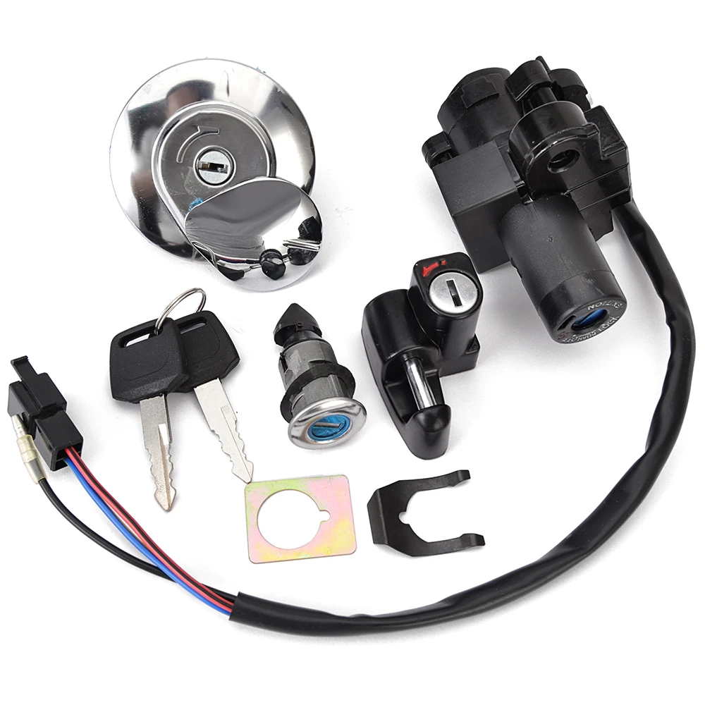 

Крышка топливного газа, переключатель зажигания, замок сиденья с комплектом ключей для Honda CL400 1999