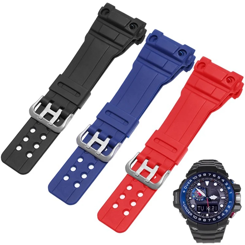 Correa de reloj para g-shock Casio 5371 correa de silicona especial GWN-1000B/GWN-1000 negro rojo impermeable correa de reloj de resina para exteriores