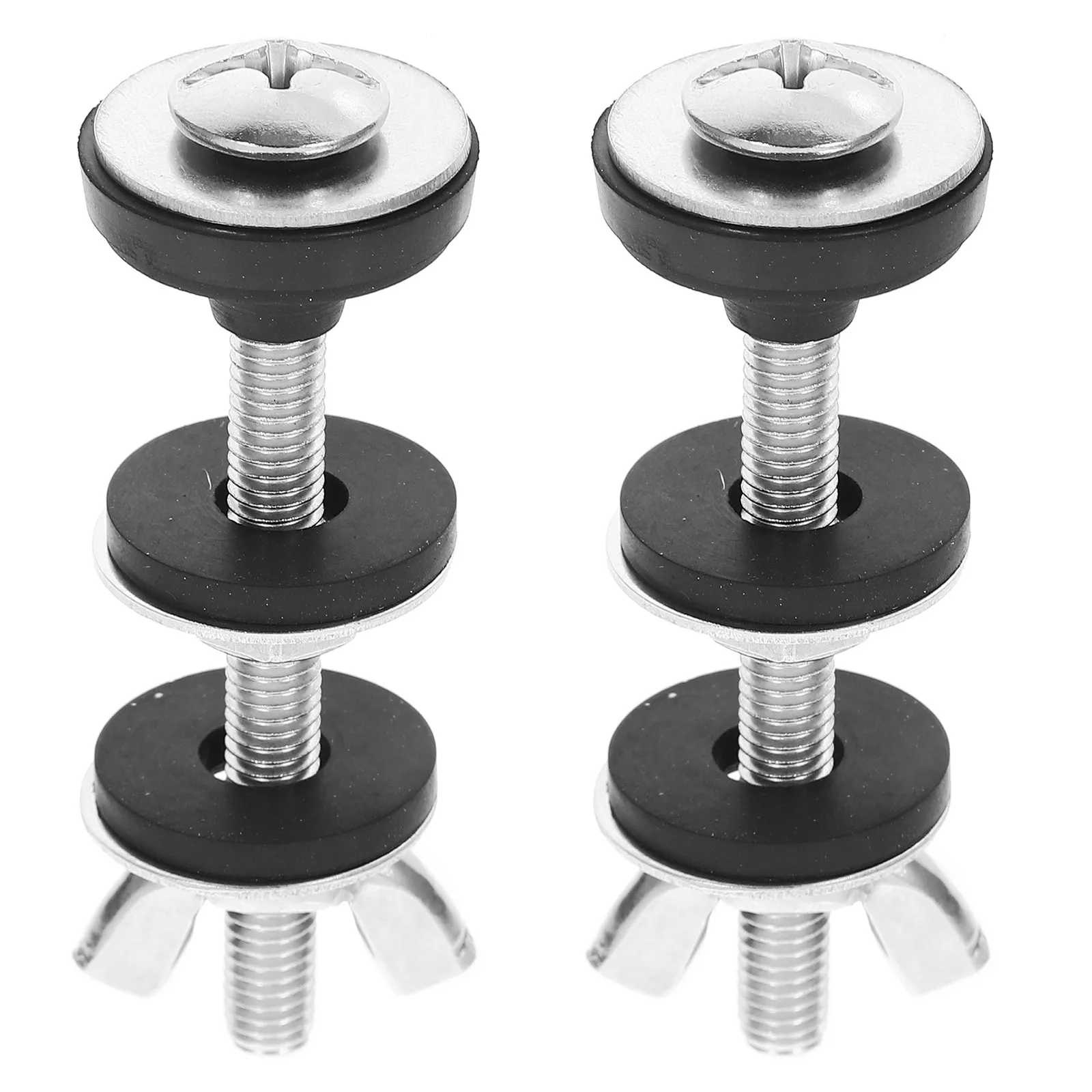 

1Pair High Strength Stainless Steel Toilet Seats Replacement Bolts Screws Kit Smooth Surface Excellent Toughness for Secure Seat