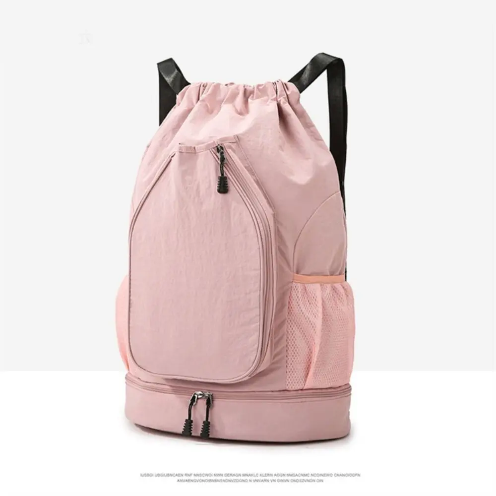 

2 Rackets Tennis Racket Backpack with Shoes Pocket Large Capacity Gym Pack Waterproof Drawstring Closure Basketball Backpack Bag