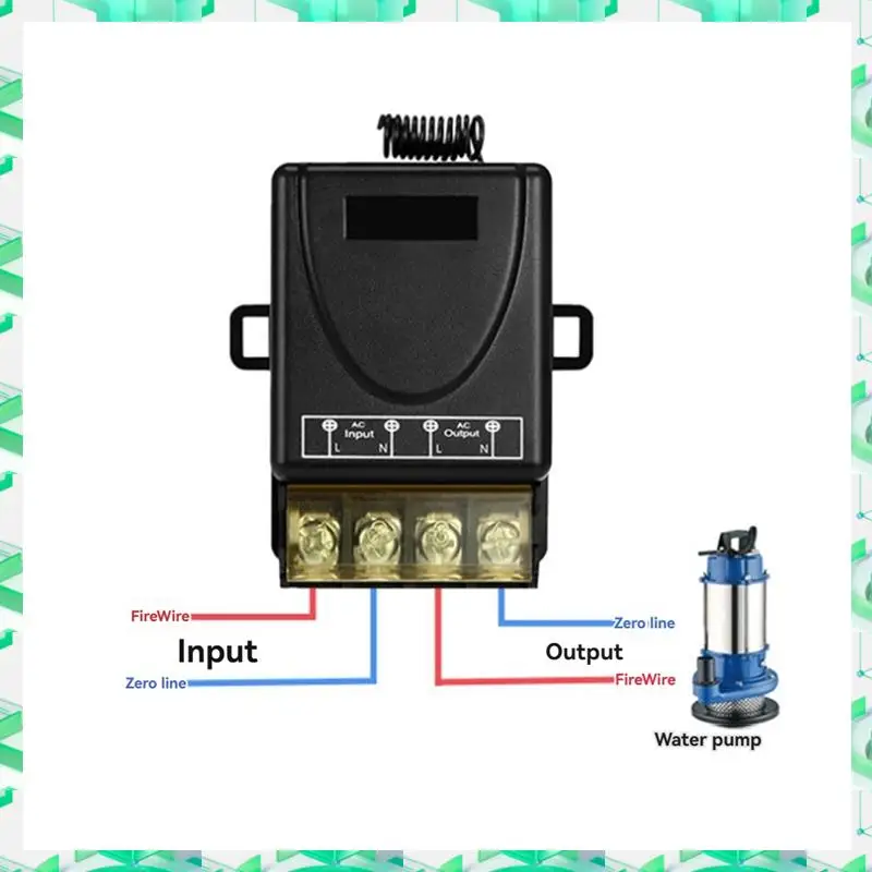 

3C Electron Wireless Remote Switch High-Power 30A Wide-Voltage Long-Distance RF433 Remote Control 1000M Long Rage For Anti-Theft