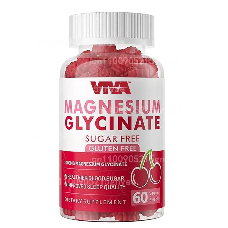 

Glycine Magnesium Gummies, Sugar Free Magnesium Supplements Containing Zinc, Vegetarian Glycine Magnesium Supplements
