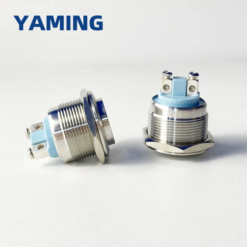 الفولاذ المقاوم للصدأ المعادن زر التبديل ، مقاوم للماء IP65 ، 1NO لحظة ، الذاتي إعادة تعيين القبة الجرس ، الكمبيوتر ، محرك السيارة ، 22 مللي متر #3