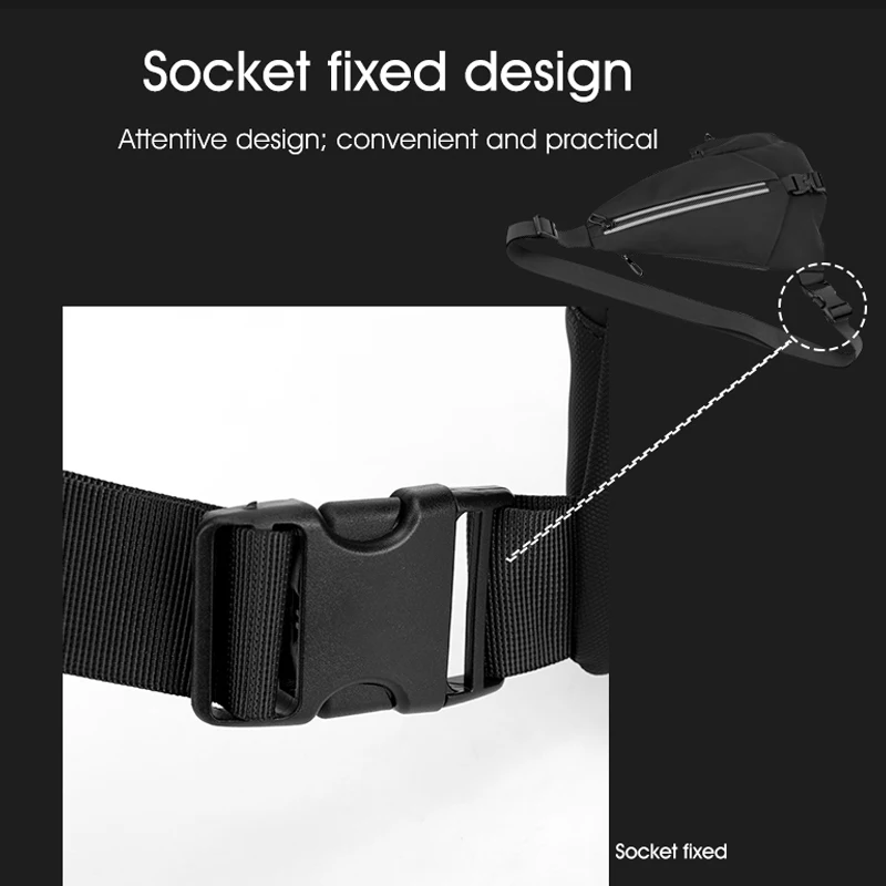 حقيبة صدر خفيفة الوزن |   حقيبة مراسلة متعددة الوظائف للياقة البدنية والسفر في الهواء الطلق، مصنوعة من مادة البوليستر المتينة