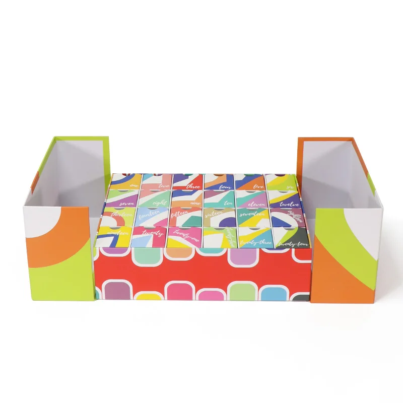 Customized queryPersonalized Colorful Double Door Open Holiday 24 Grids Advent Calendar Gift Boxes