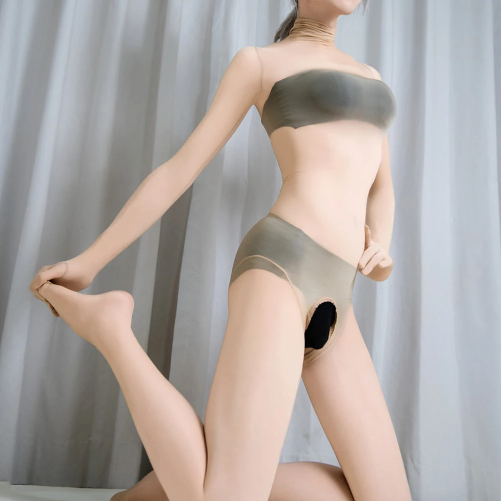 Повседневная одежда, комплект сексуального нижнего белья, чулки для тела с вырезами, масляные чулки 1 размера, подходят для всех сезонов, женская одежда
