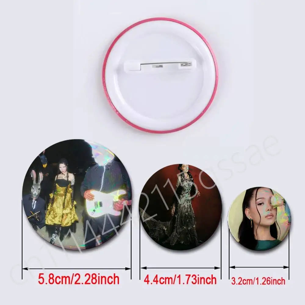 FOR Bella Poarch Picnic 75mm Button Pins Handmade Brooches for Clothes Backpack Decoration Cartoon Badge