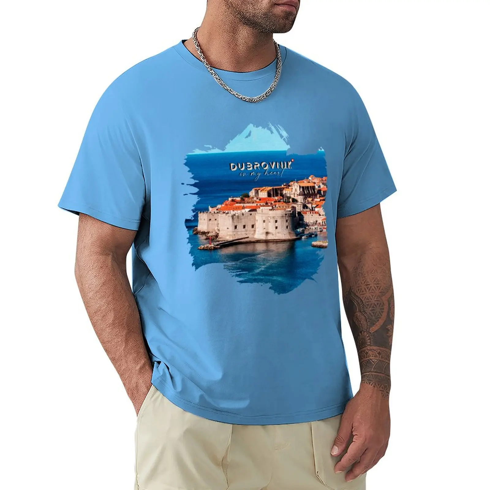 DUBROVNIK STARI GRAD T-Shirt shirts graphic tees tops boys whites Men's t shirts