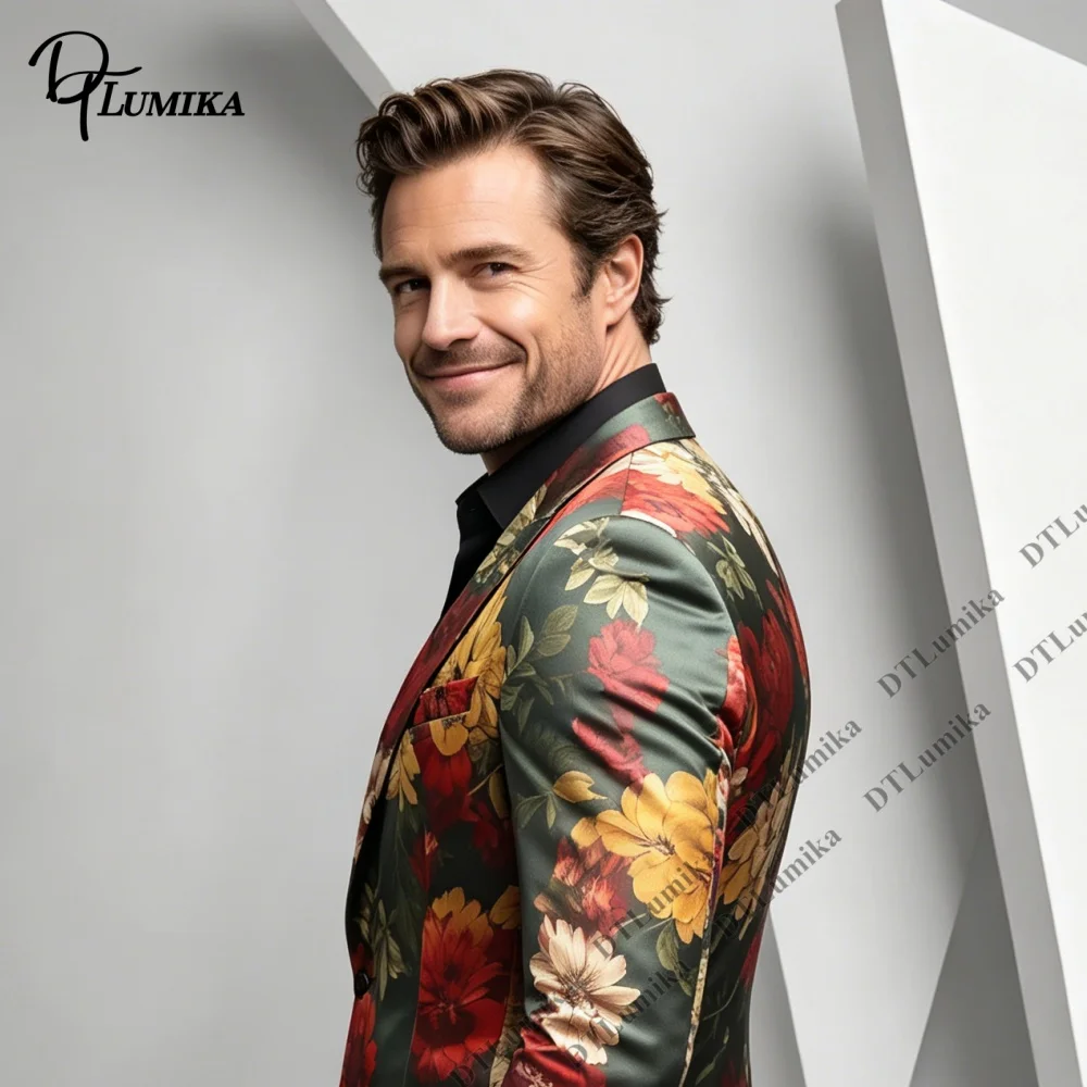 Jacket Pants Vintage Two Piece Suit for Men XS - 4XL Studio Photoshoot Stage Performance Prom Retro Party Outfit Groom Suit