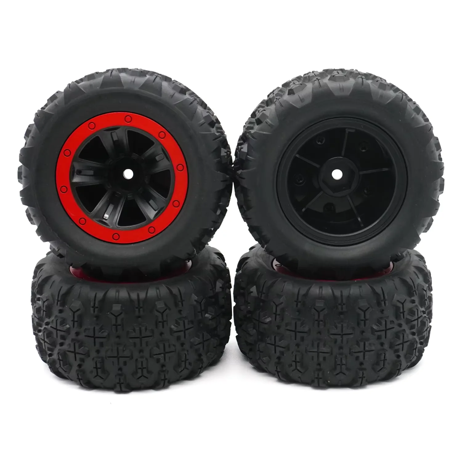 4 Stück 85 mm rutschfeste Gummireifen Räder für SCY 16101 16102 16103 Pro MJX Hyper Go 14210 16210 1/14 1/16 RC Monster Truck Reifen