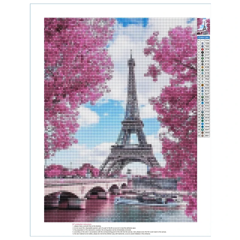 5D DIY Diamond Painting  Landscape Art Diamond Embroidery Painting Full Round Diamond Cross Stitch Mosaic Home Decor Gift