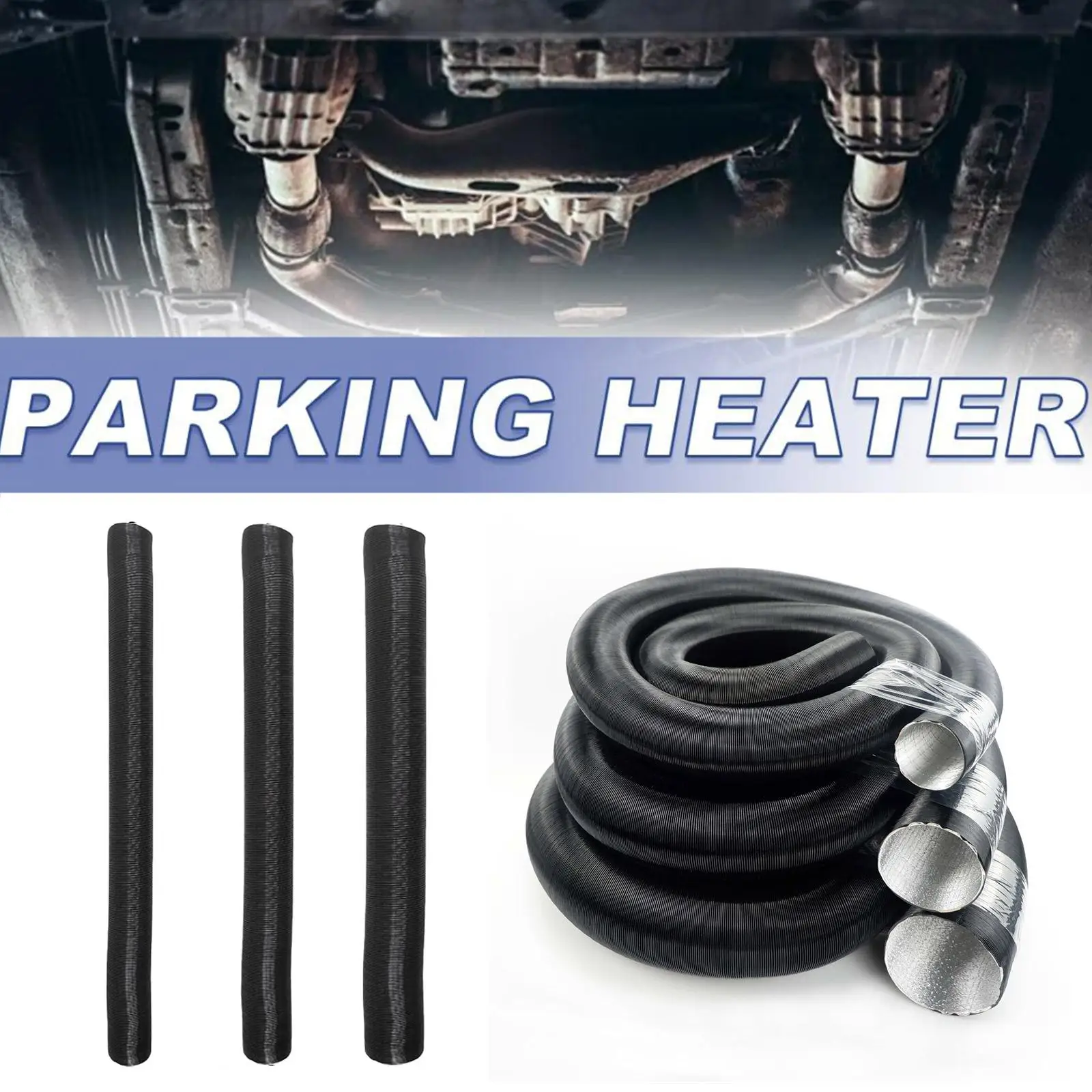 

Parking Heater Duct Ducting Pipe Hose Black For Webasto Eberspacher Heater 42/60/75mm Caliber Air Exhaust Outlet Pipe