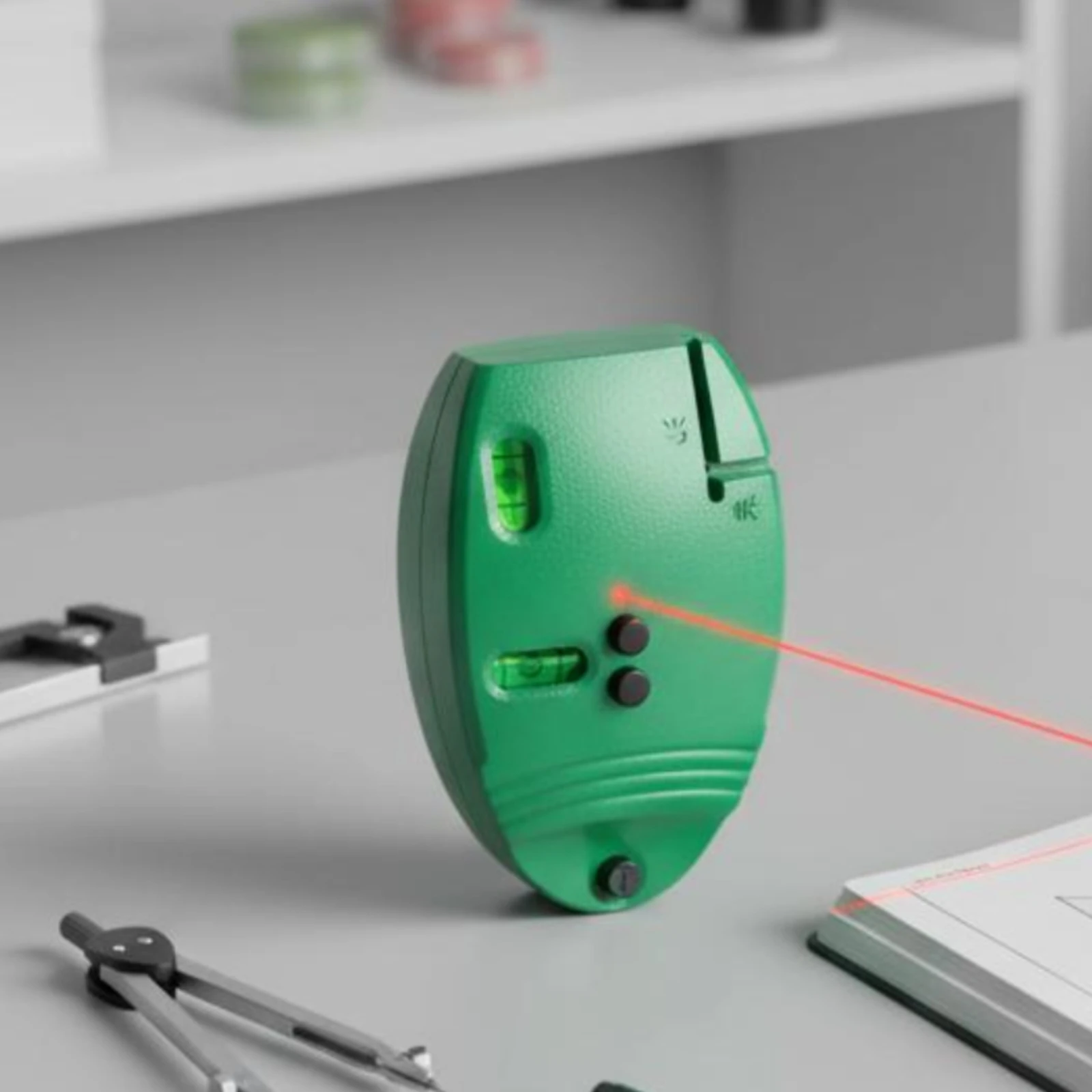90-Degree Laser Level 90-Degree Handheld Laser Level Measuring Tool Compact High Visibility for Layout Work