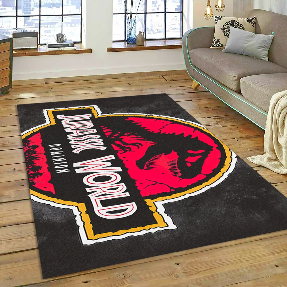 3D Cartoon Jurassic Park Dinosaur Dino Rug Carpet for Living Room Bedroom Decor,floor Mat Non-slip Decoration for Sofa Doormat