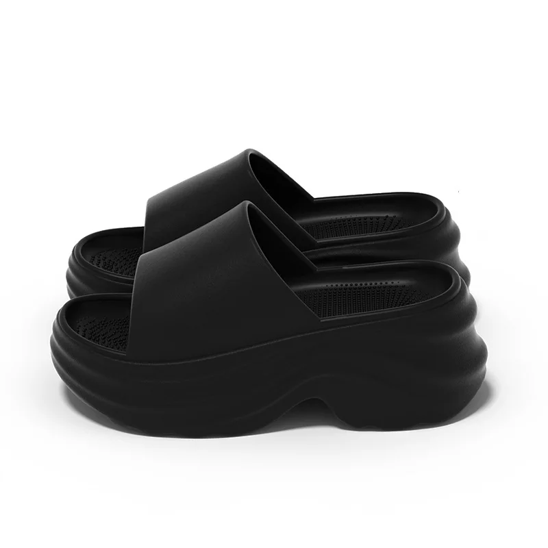 Chunky Plateau-Slipper für Damen – Rutschfeste Indoor- und Outdoor-Sandalen, Strand-Slides aus EVA, rutschfeste offene Sommerschuhe für Zuhause – Detail 7