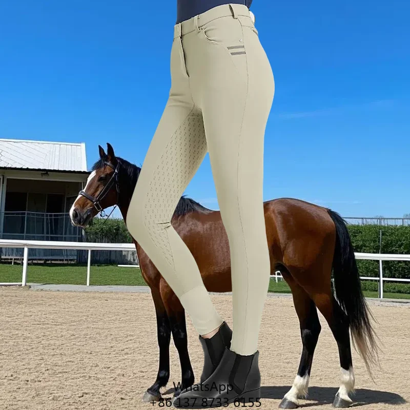 

Women Knee Breeches High Quality Equine Products Tights Soft Leggings Lady Horse Riding Pants Equestrian Clothing