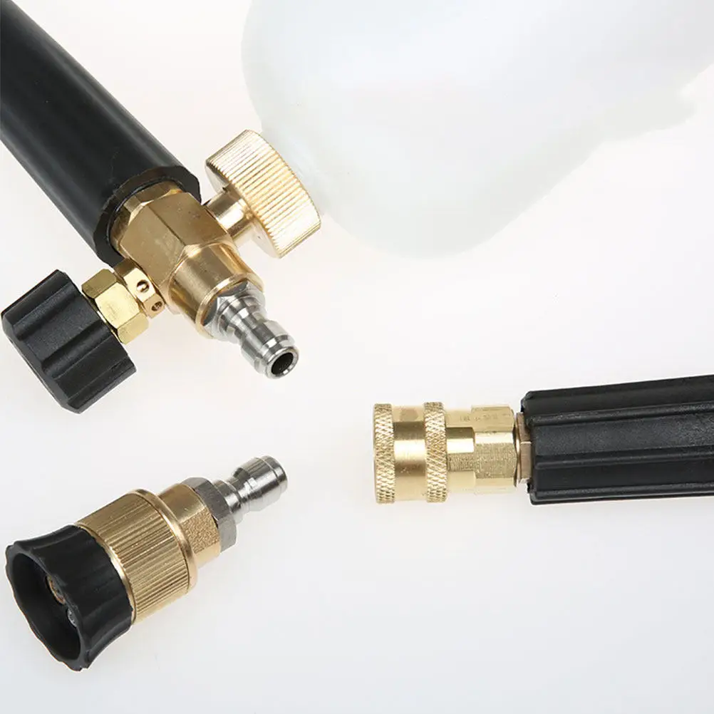 2 PCS Jet Nozzle Power Washer Silver 1 Hose Adapter Connector Watering Equipment