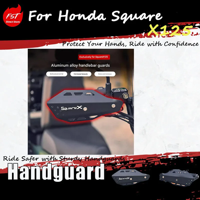 

For the special modified hand guard for SquareX125, an aluminum handlebar protector for the hand grip