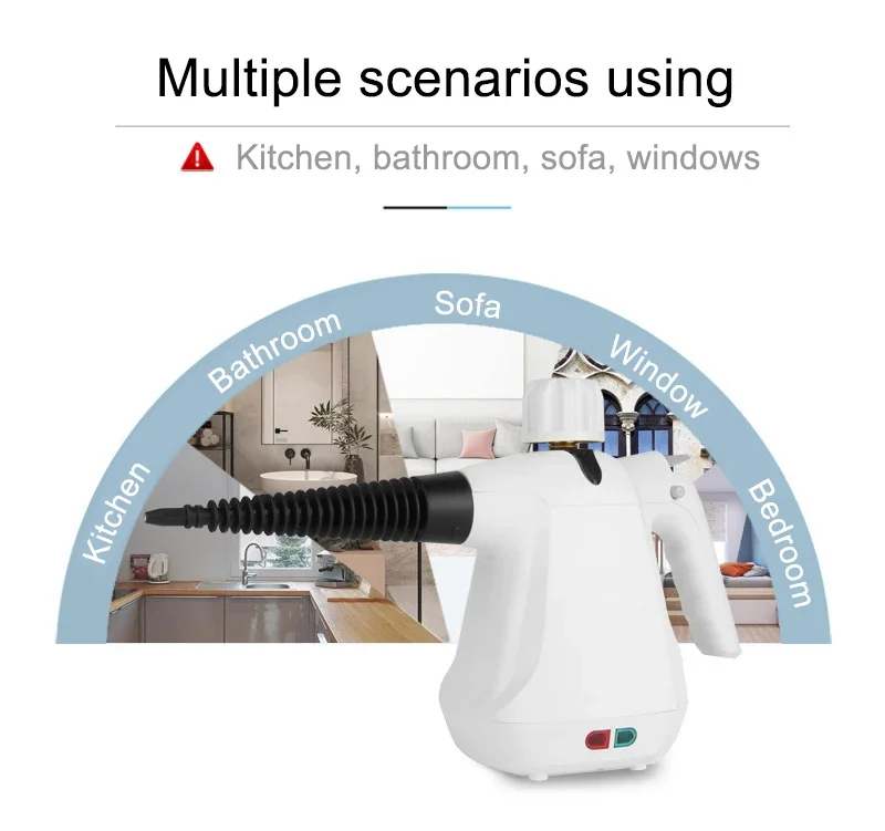 High Temperature Steam Cleaner Disinfector Mop Handheld Range Hood High Pressure Steamer Cleaning Machine Brush 110V 220V