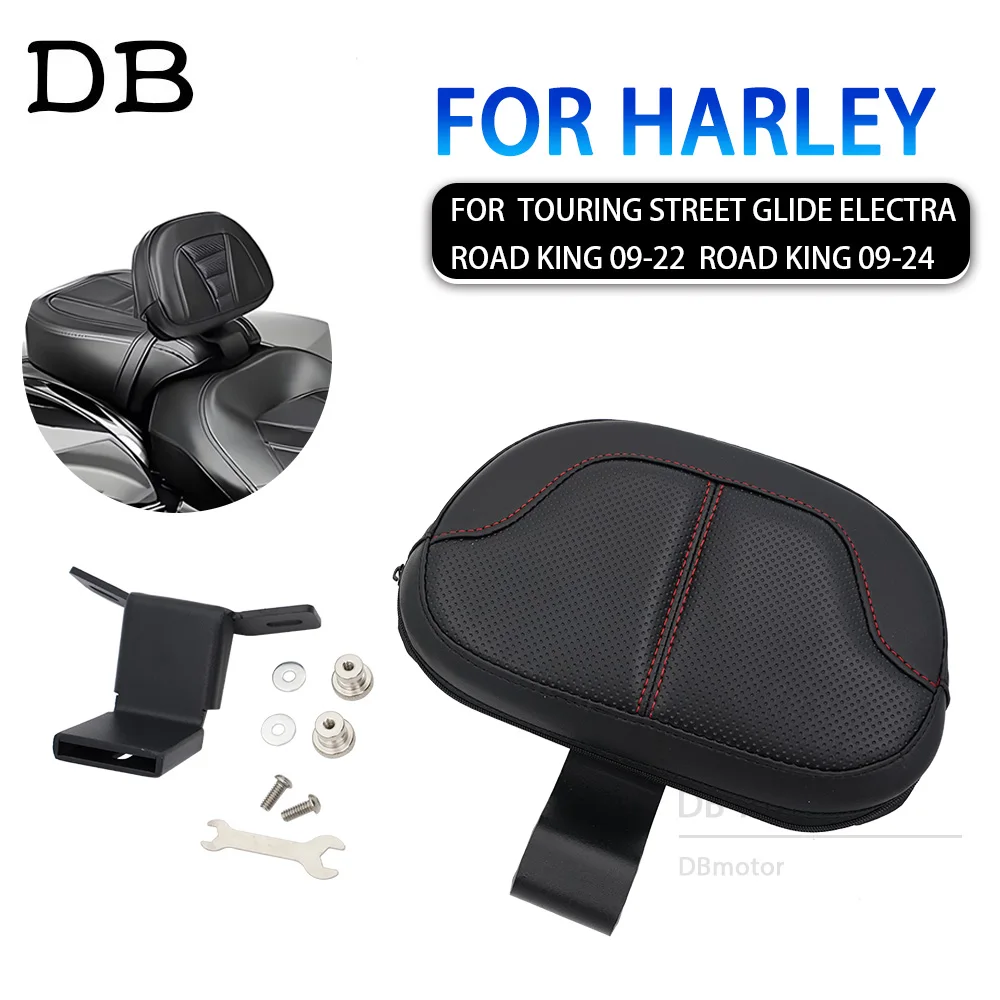 

For Harley Davidson Touring CVO Road Electra Glide Models 2009 - 2022 Motorcycle Accessories Front Row Rider Seat Backrest Pad