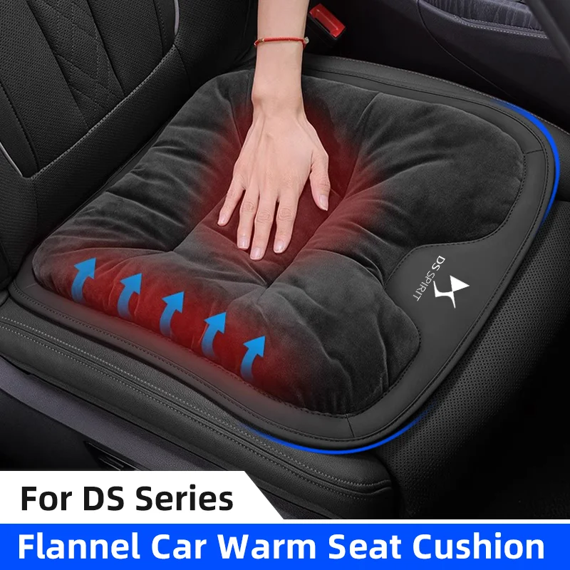 

3D фланелевой чехол на автомобильное сиденье для DS SPIRIT DS3 DS4 DS5 DS6 DS7 150e 5LS, зимняя теплая подушка для сиденья, защитная подушка для переднего сиденья автомобиля