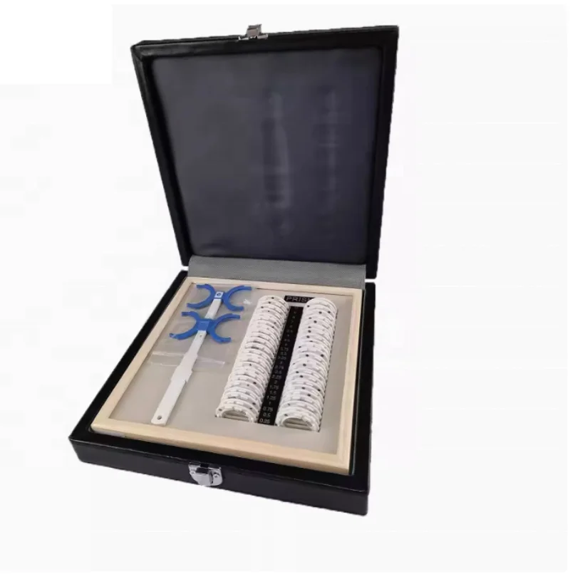 Training Prism Trial Lens Set Ophthalmic Strabismus Examination Prism Flipper Box Optometry Tool Ophthalmological Equipment