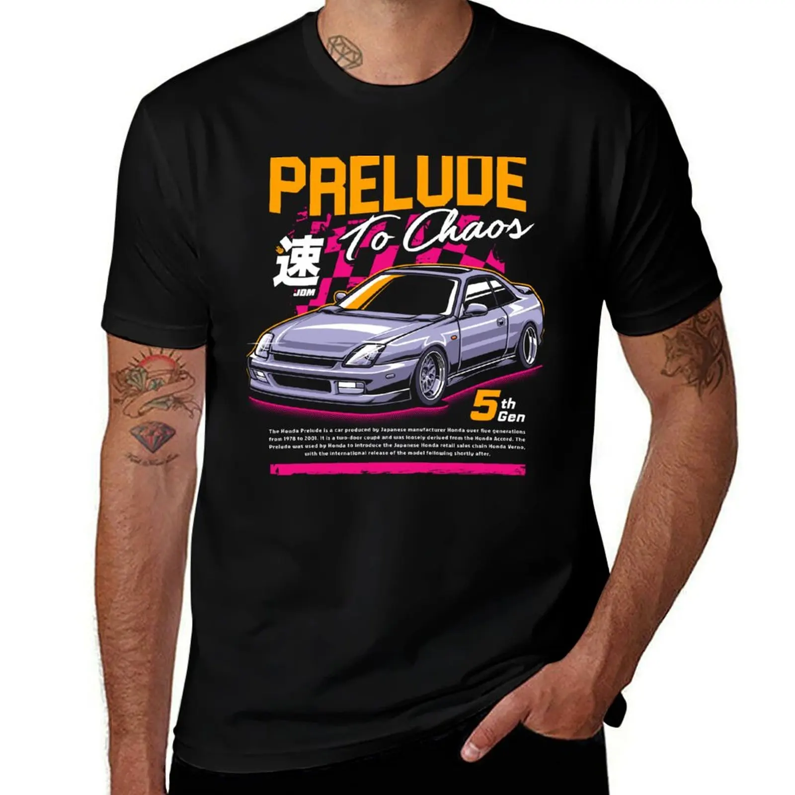 

Prelude Classic Sport Car T-Shirt anime clothes T-shirts oversize graphic shirts mens vintage t shirts