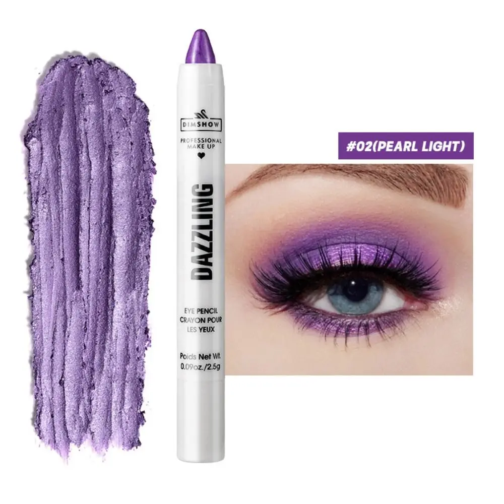 Oogmake-up Veelkleurige oogschaduwstick Glitter Fleuren markeerstift Waterdichte langdurige oogschaduw Eyeliner Pen Dames